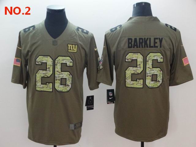  Men's New York Giants #26 Saquon Barkley Jersey NO.2;